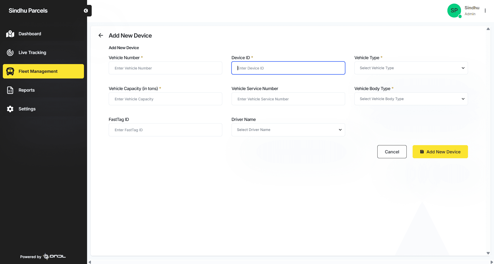 Kudra — Add New Device